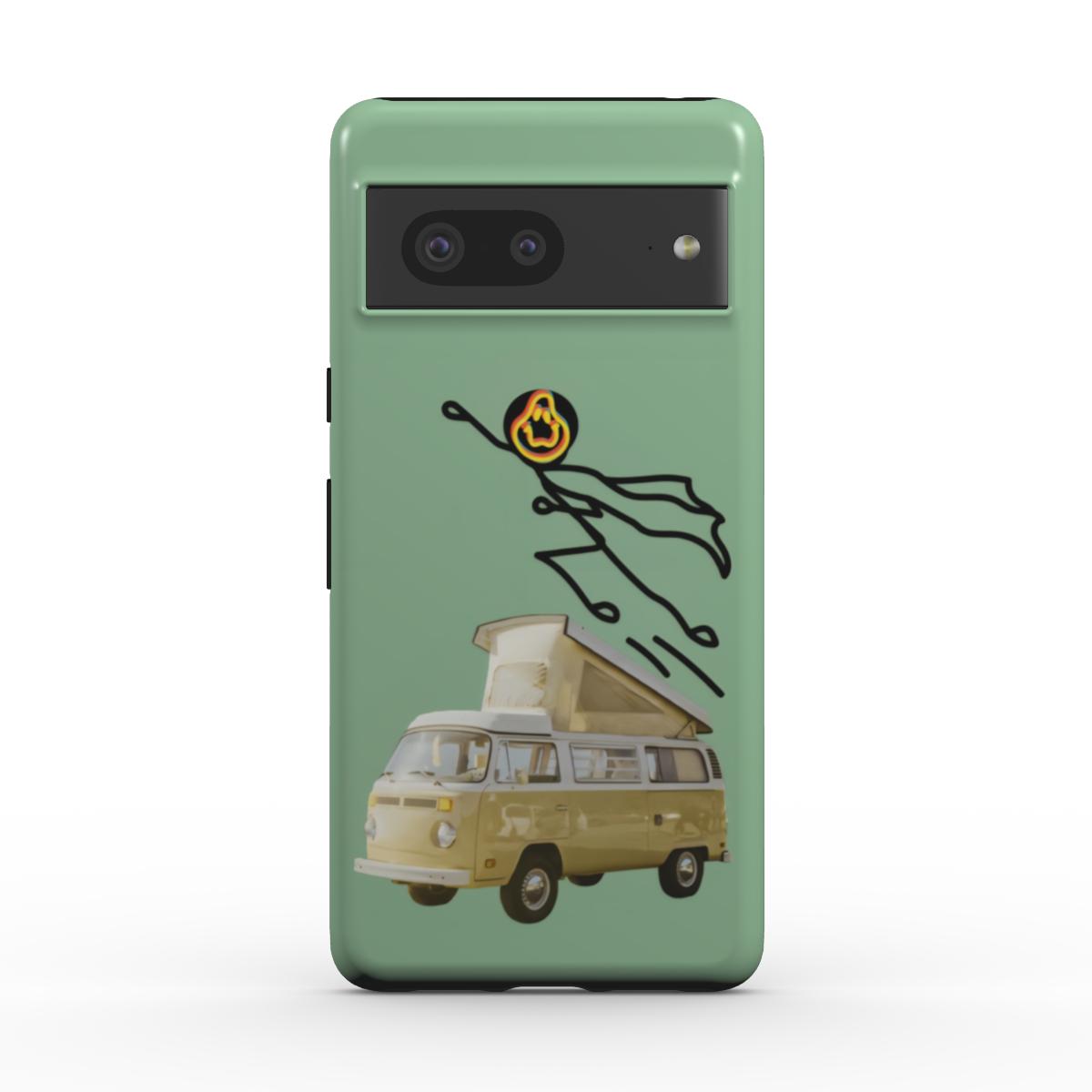 Green Superhero SMLY MagSafe Tough Phone Case For Google Pixel 10, 10 pro & 10 pro XL