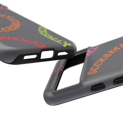 Y2K Wavy Script Tough Case for Google Pixel- Gray