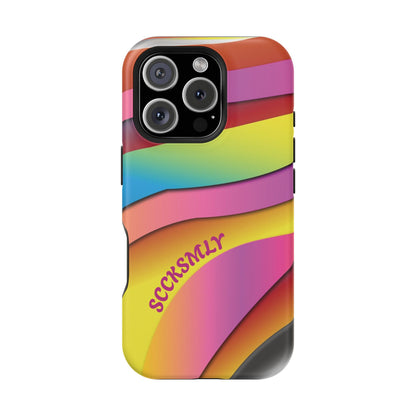 Modern Retro Rainbow Phone Case for Apple
