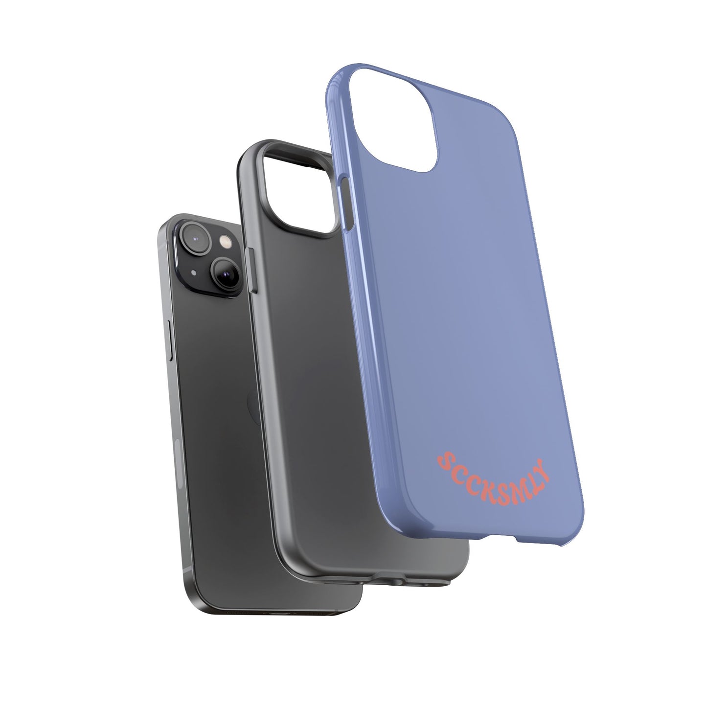 Periwinkle Blue Tough Phone Case for Apple
