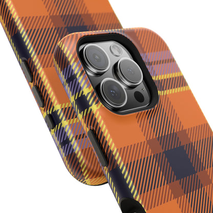 Orange Sickle Plaid  Phone Case for Apple