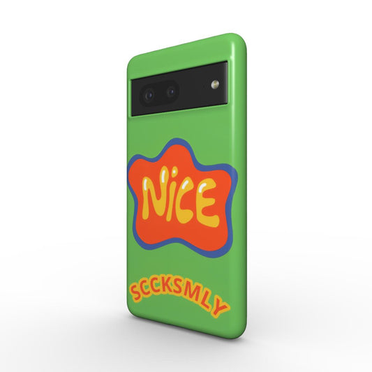 Green "NICE" Tough Phone Case For Google Pixel 10, 10 pro & 10 pro XL