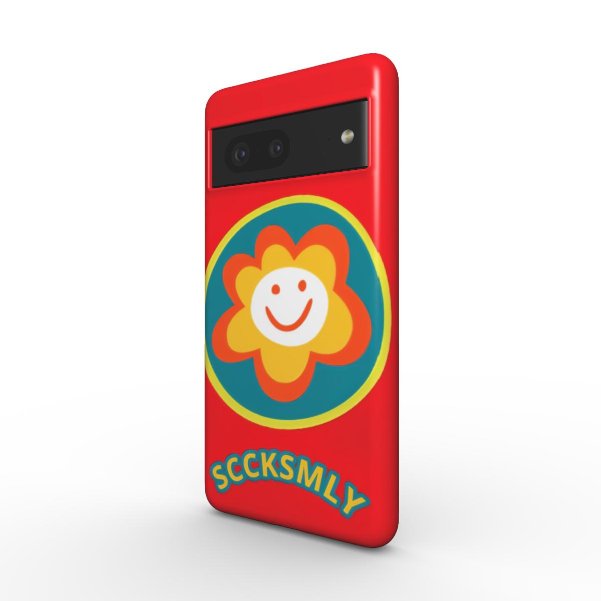 Red "SUNSHINE SMILE" Tough Phone Case For Google Pixel 10, 10 pro & 10 pro XL