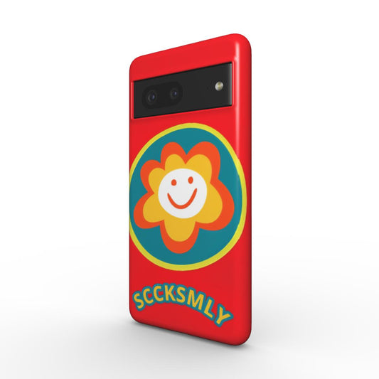 Red "SUNSHINE SMILE" Tough Phone Case For Google Pixel 10, 10 pro & 10 pro XL