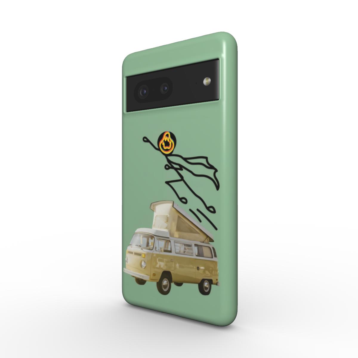 Green Superhero SMLY MagSafe Tough Phone Case For Google Pixel 10, 10 pro & 10 pro XL