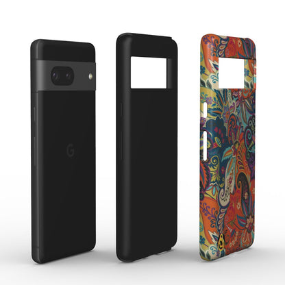 Rainbow Paisley Tough Phone Case For Google Pixel 10, 10 pro & 10 pro XL