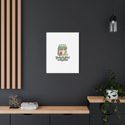You’re the Fried to My Fries Canvas | Retro Diner Matchbook, Pantry Label Art