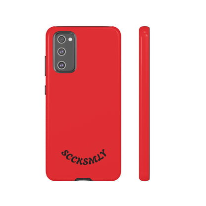 SOLID Screaming Red Tough Case for Samsung