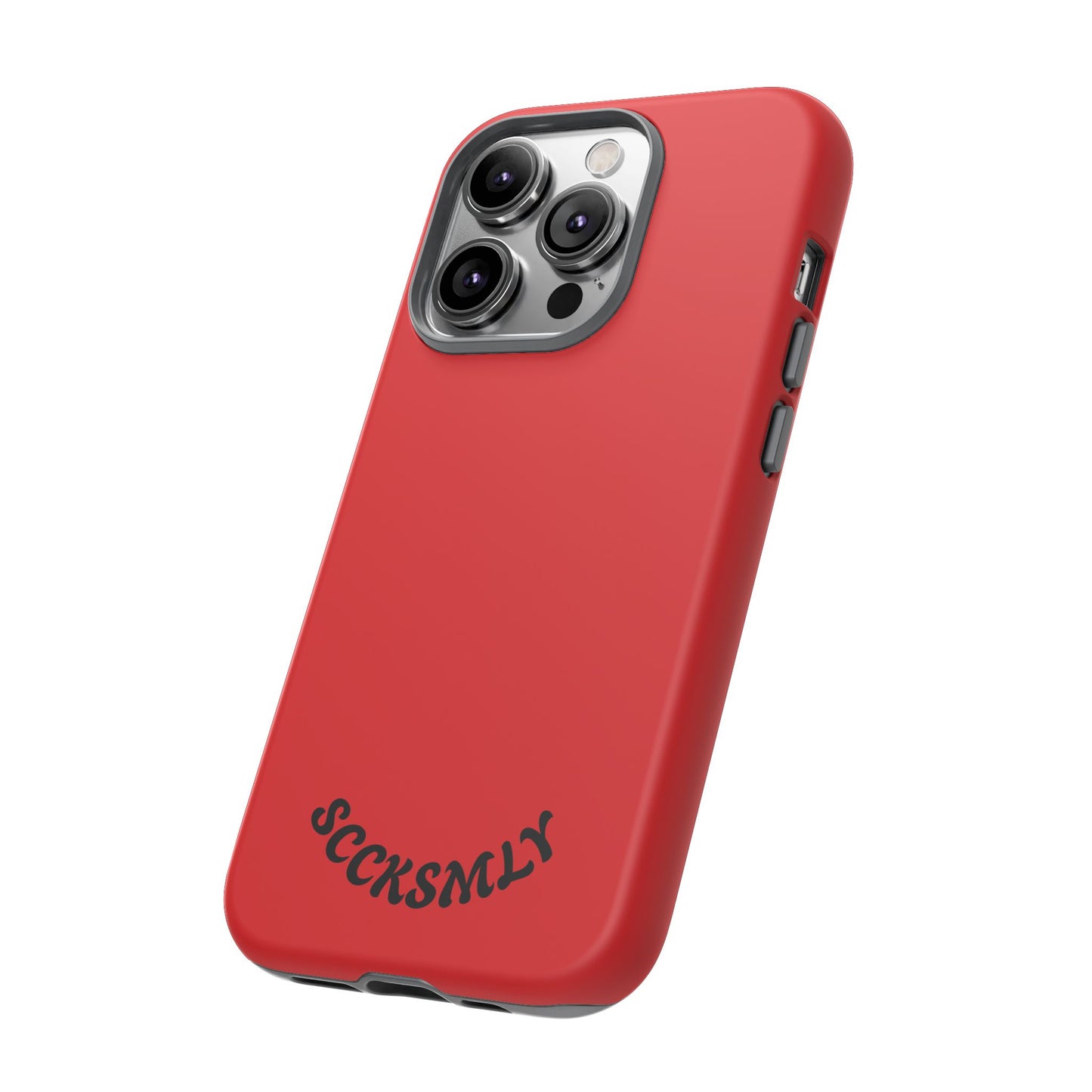 SOLID Screaming Red Tough Case for Apple