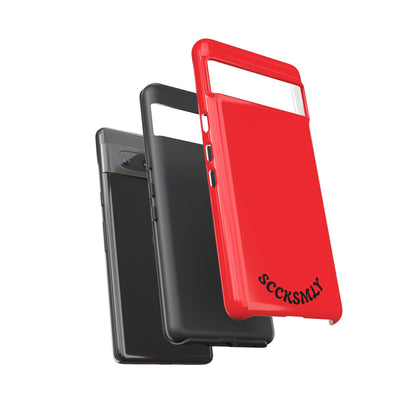 SOLID Screaming Red Tough Casee for Google Pixel
