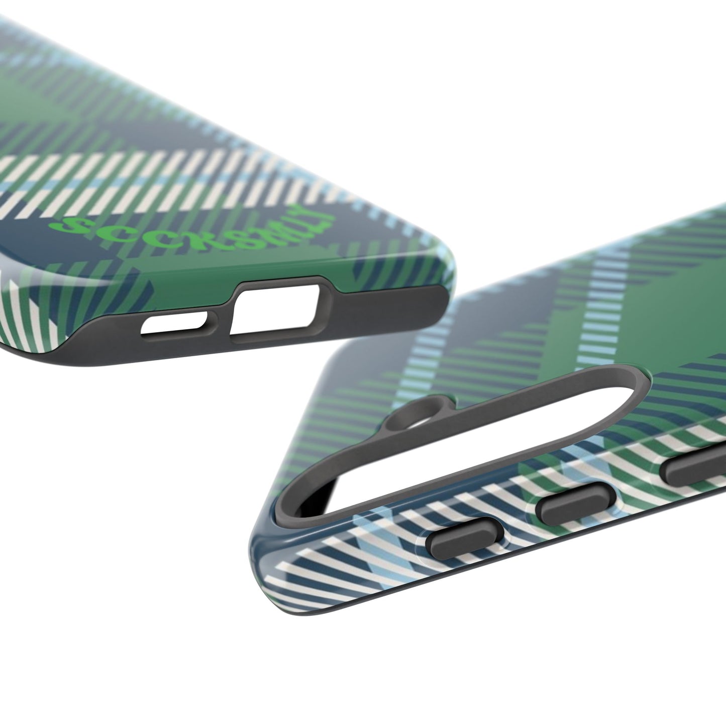 Earth and Sky Plaid Tough Phone Case for Samsung