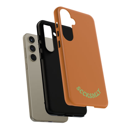 SOLID Terracotta Coal Tough Case for Samsung