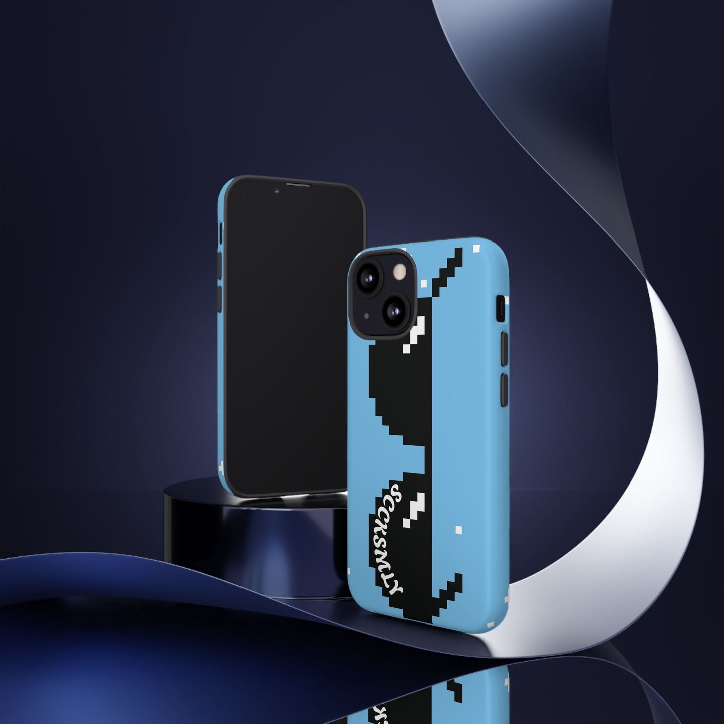 Pixel Glass Tough Phone Case for Apple