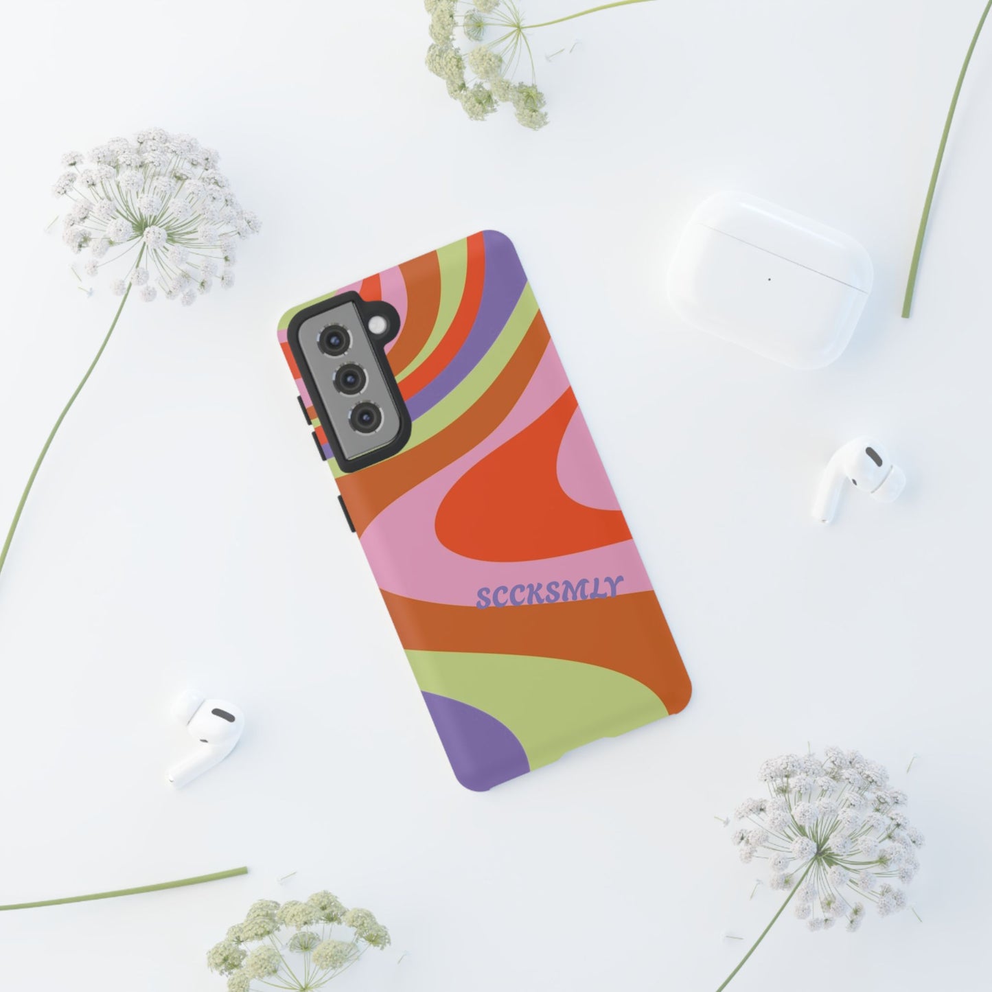 Curvy Swirl Phone Case for Samsung