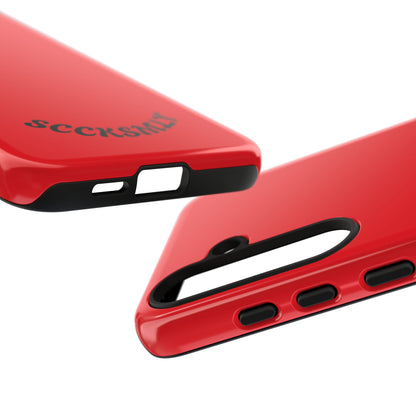 SOLID Screaming Red Tough Case for Samsung