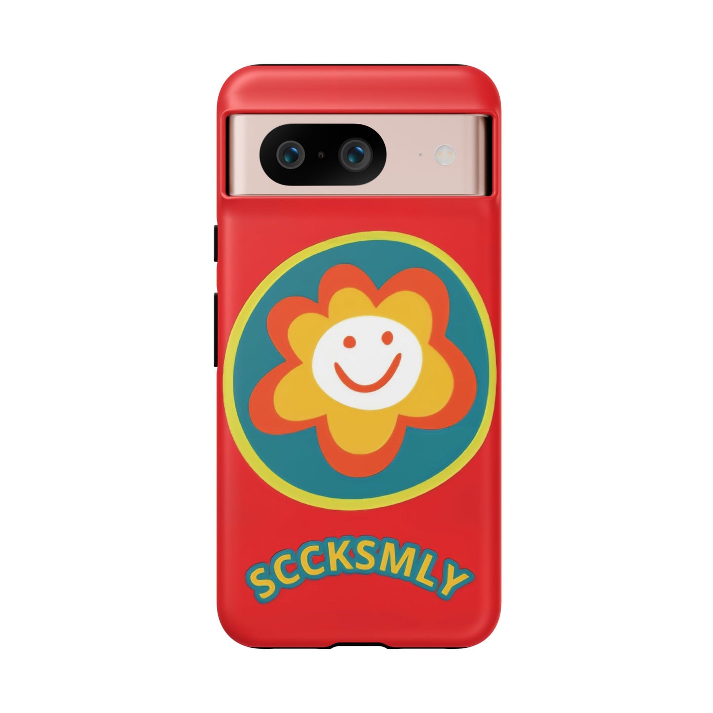 Red "SUNSHINE SMILE" Tough Phone Case for Google Pixel