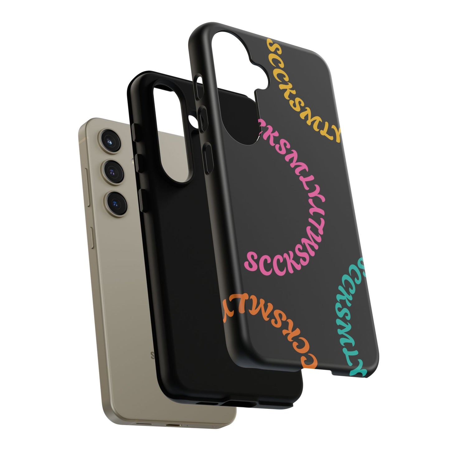Y2K Wavy Script Tough Case for Samsung