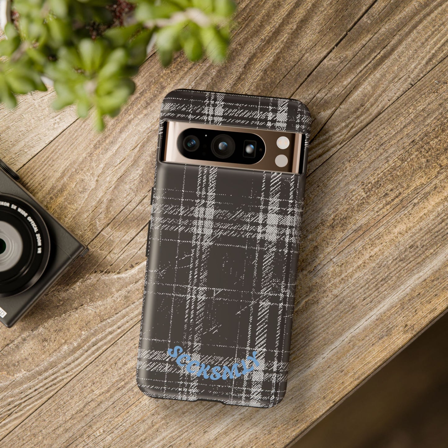 Smoky Grungy Plaid Phone Case for Google Pixel