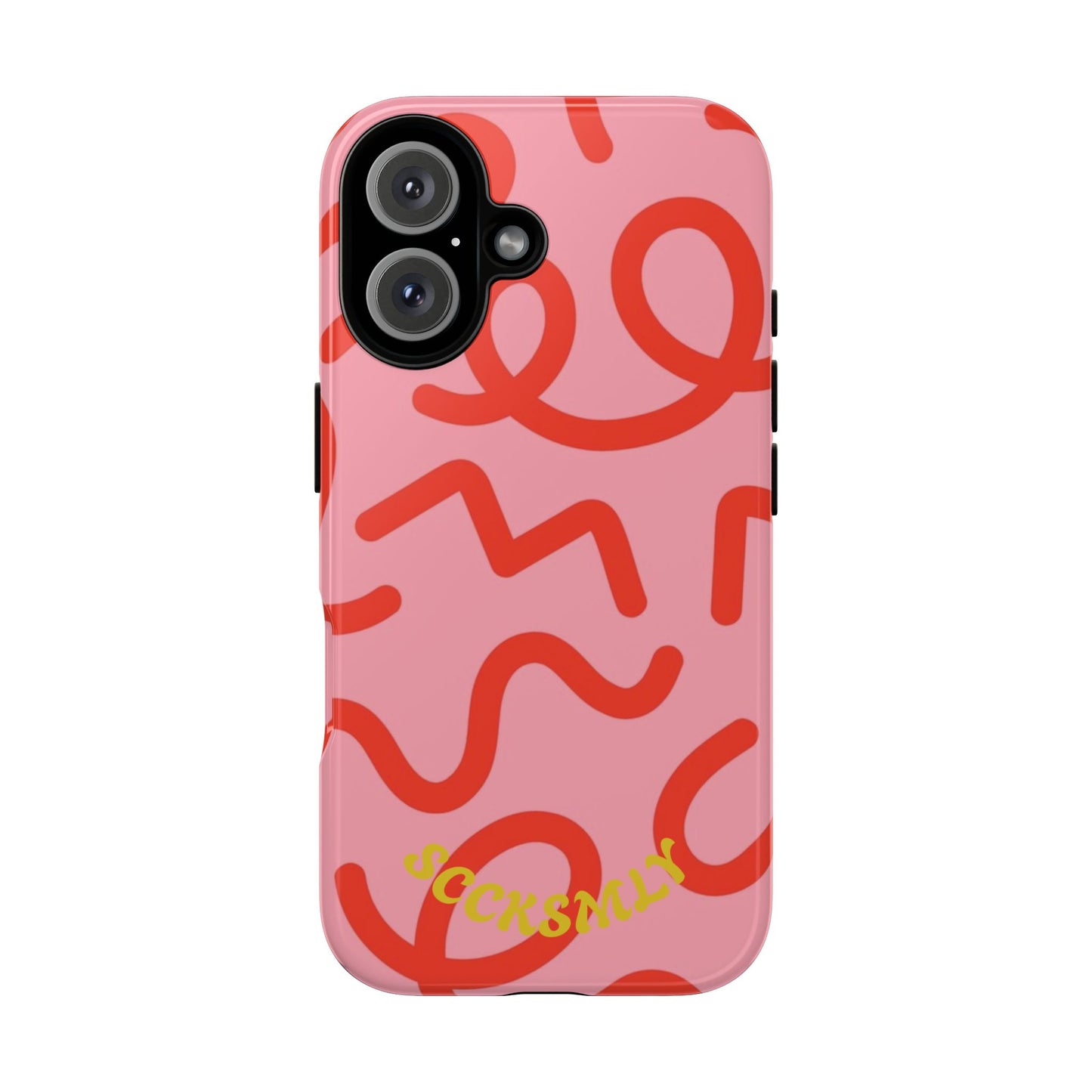 Red Candy Swirls Tough Case for Apple