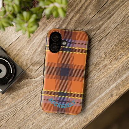 Orange Sickle Plaid  Phone Case for Apple