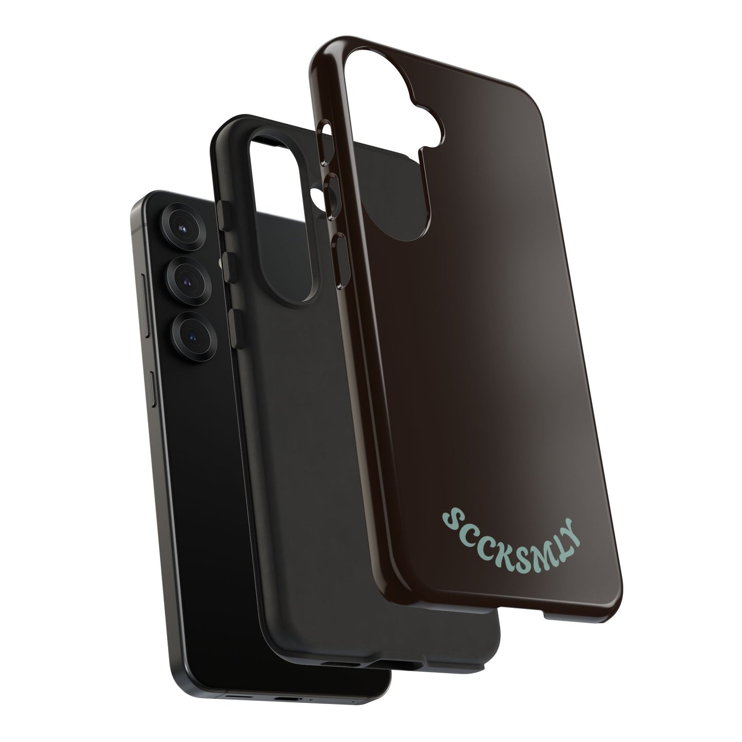 SOLID Espresso Mint Tough Phone Case for Samsung