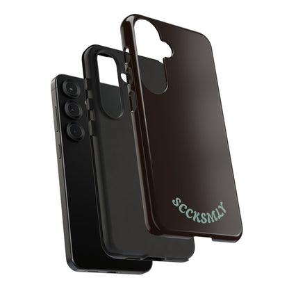 SOLID Espresso Mint Tough Phone Case for Samsung