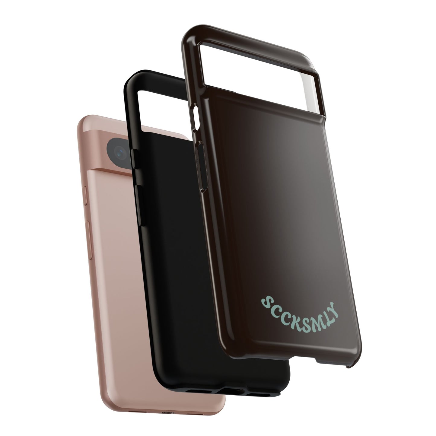 SOLID Espresso Mint Tough Phone Case for Google Pixel