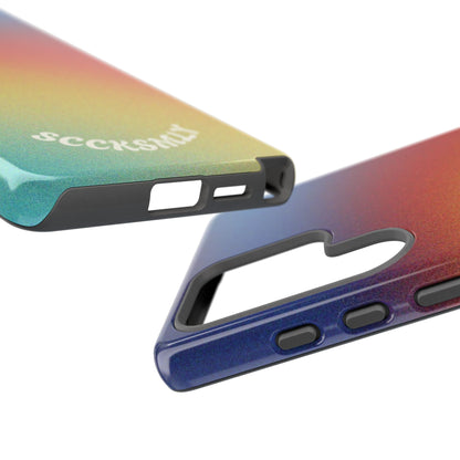 Faded Sunset Aura Tough Phone Case for Samsung