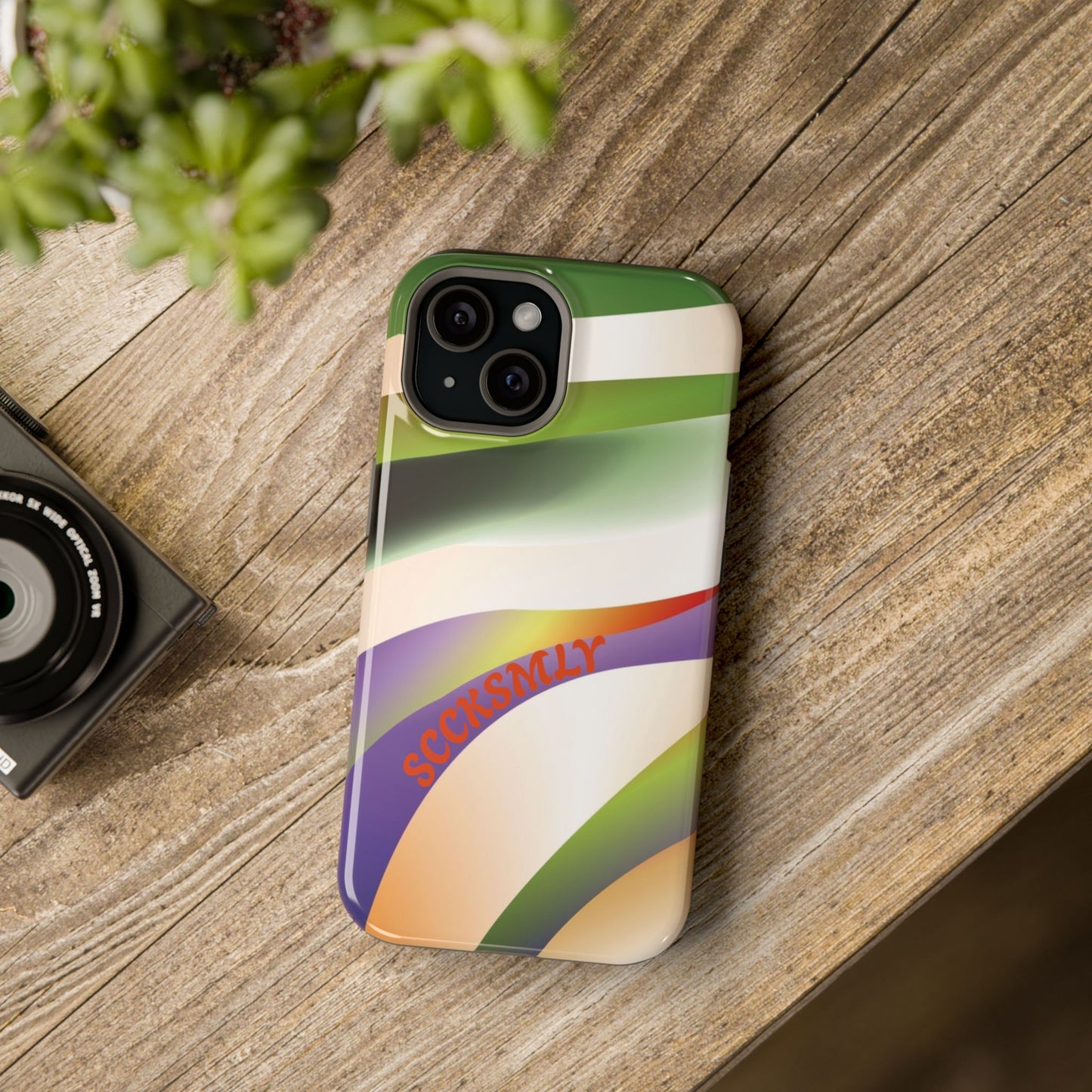 Green Waves Phone Case for Apple