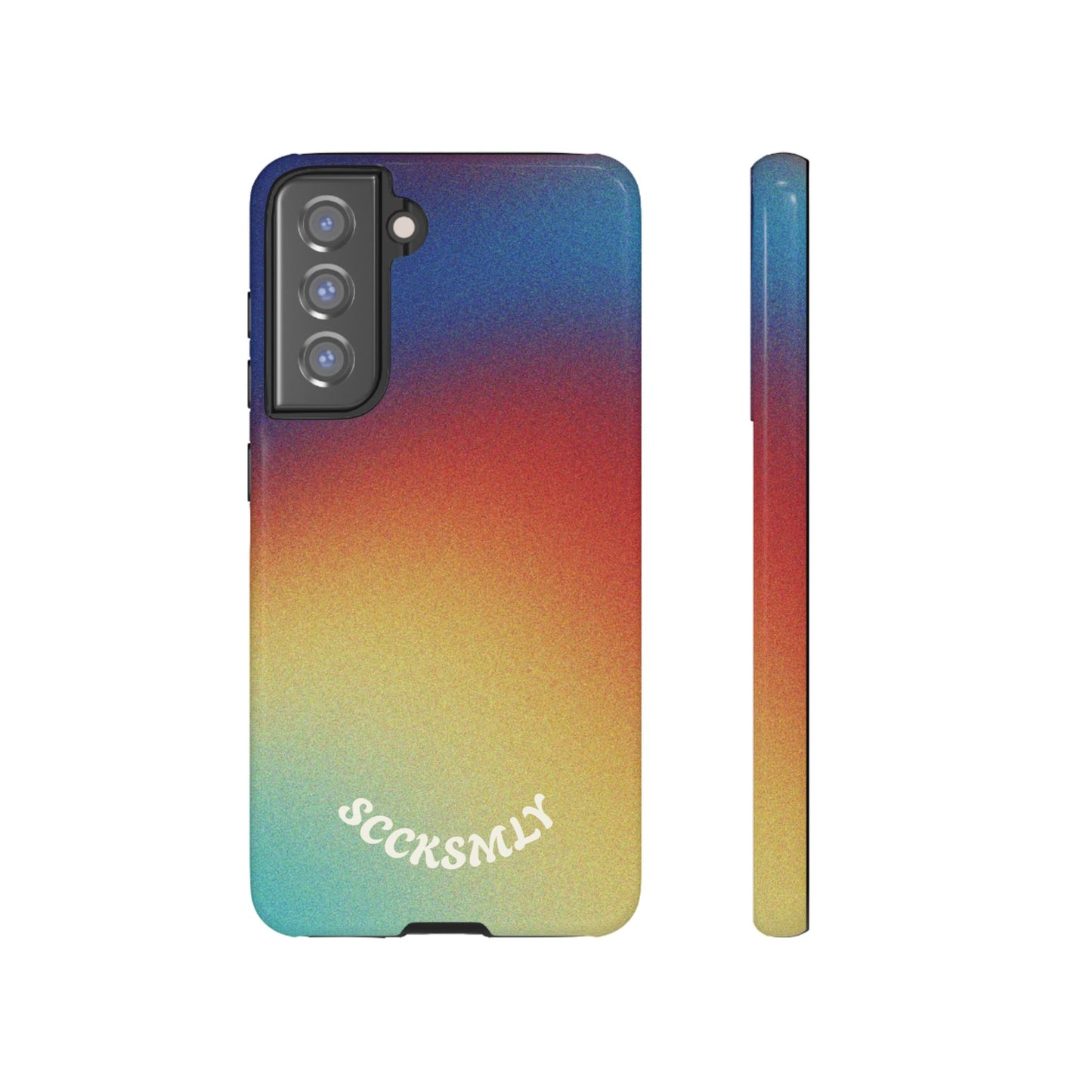 Faded Sunset Aura Tough Phone Case for Samsung