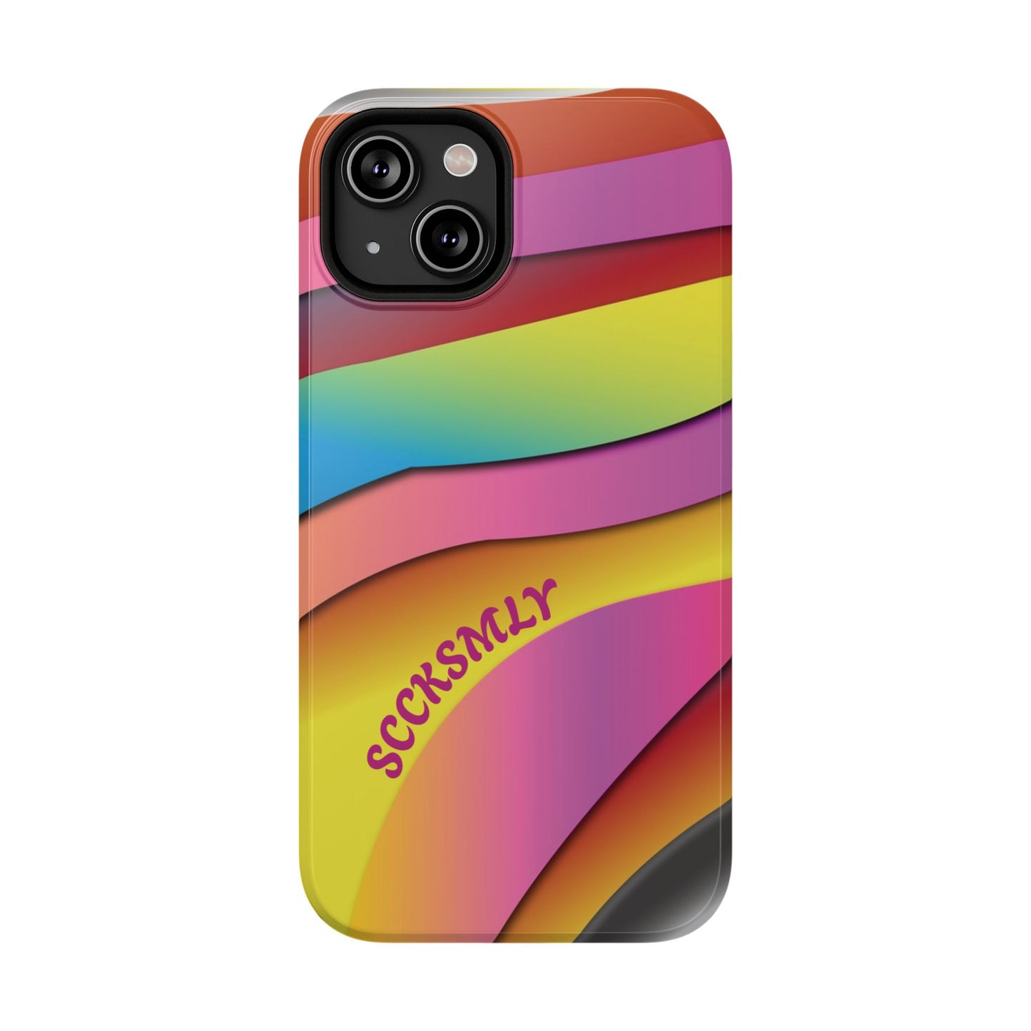 Modern Retro Rainbow Phone Case for "IOS or Apple"