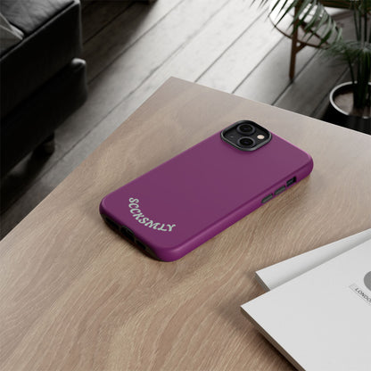 SOLID Amethyst Matte Tough Phone Case for Apple