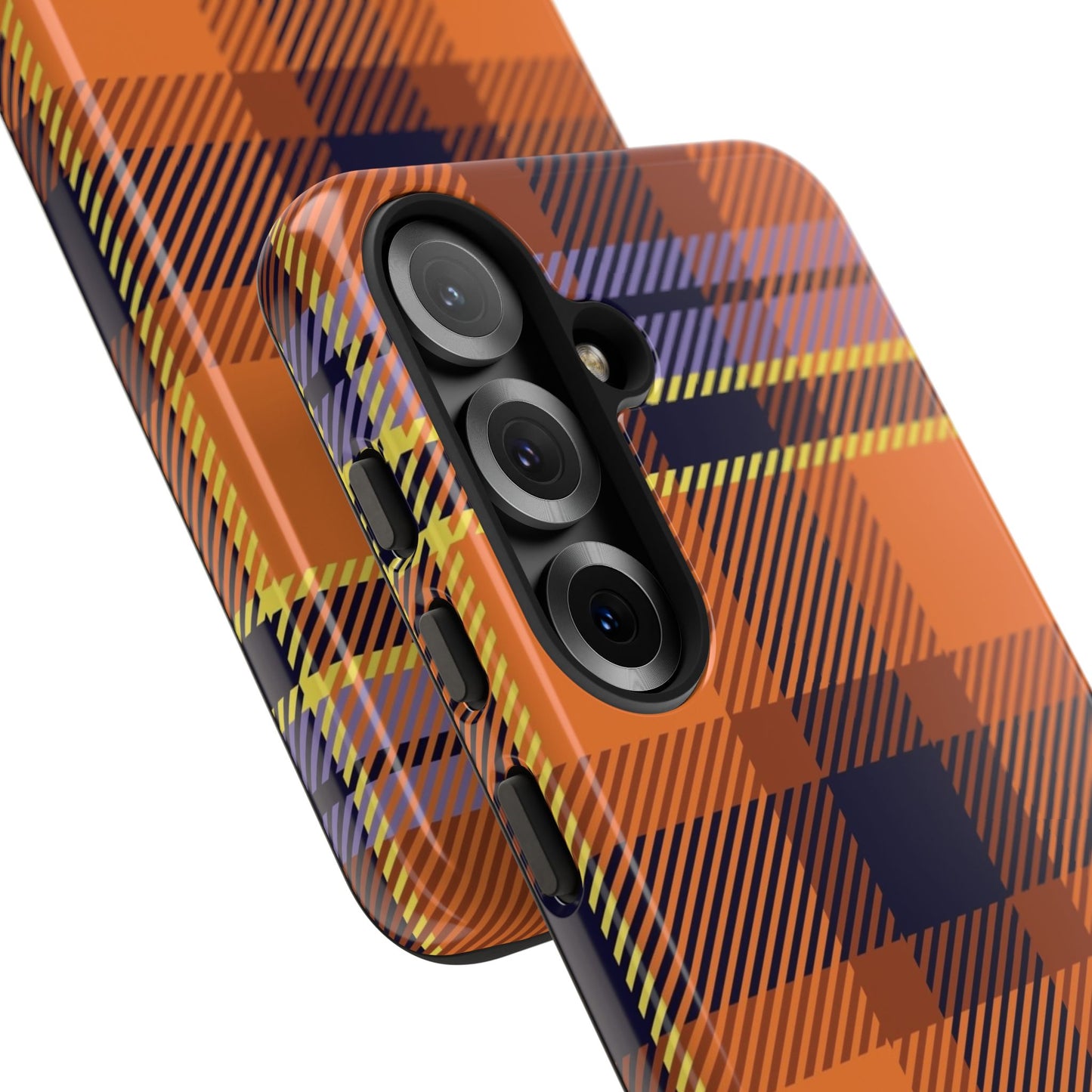 Orange Sickle Plaid Phone Case for Samsung