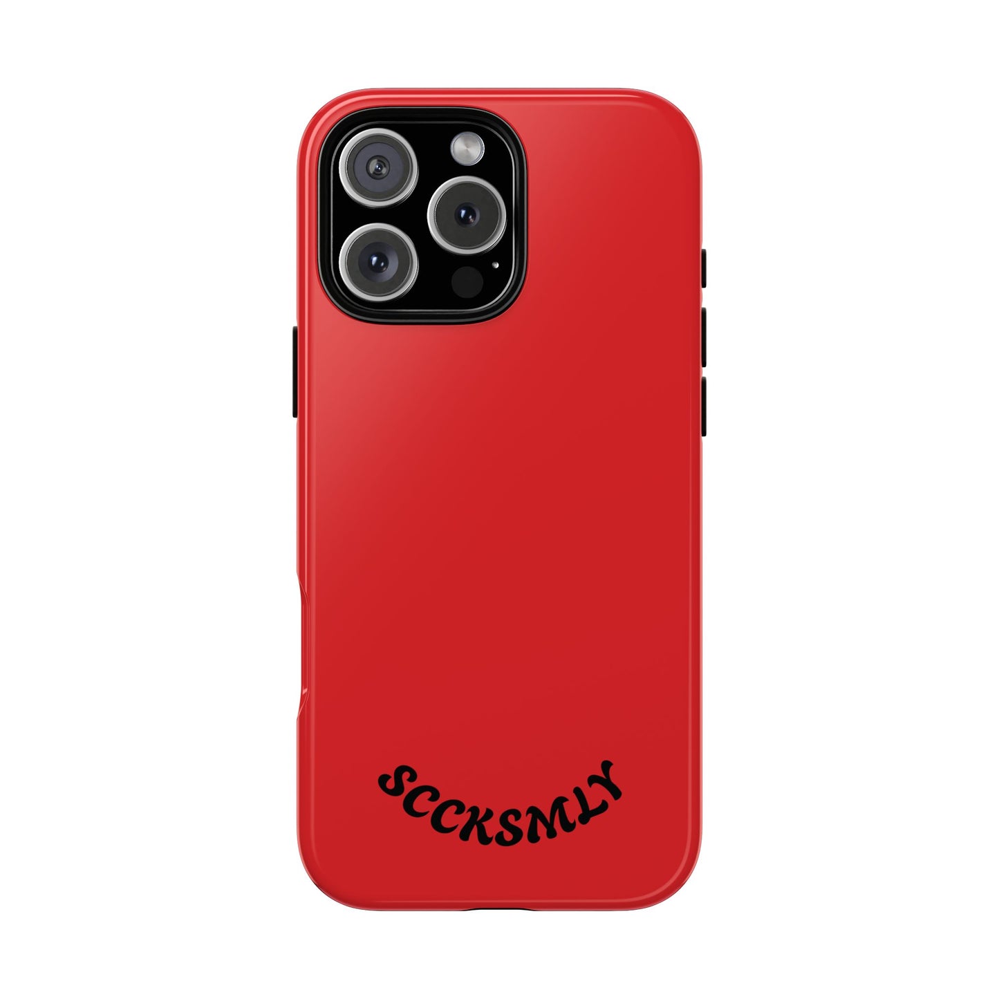 SOLID Screaming Red Tough Case for Apple