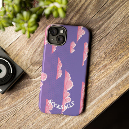 Purple Cotton Candy Sky Tough Phone Case for Apple