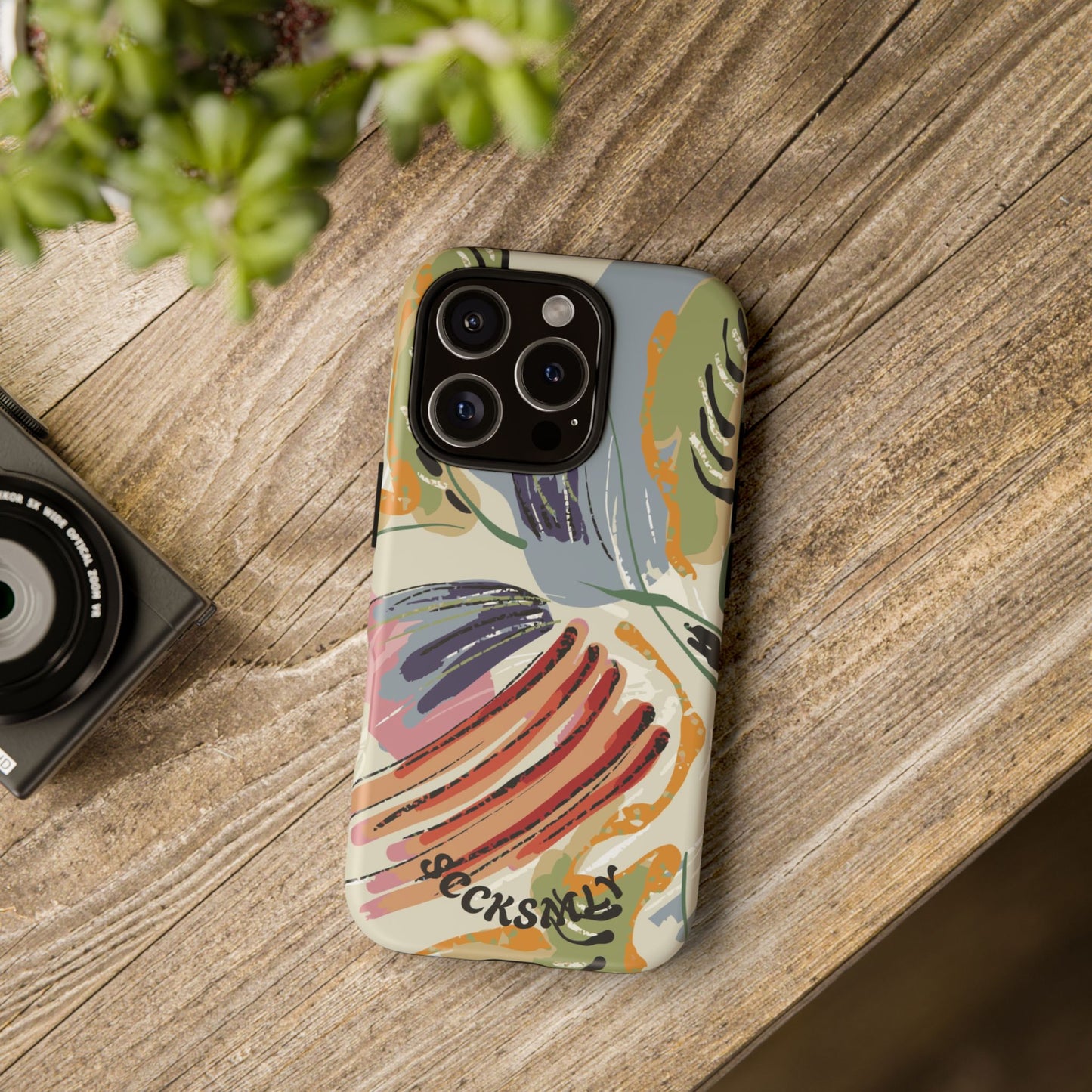 Botanical Strokes Palette Tough Phone Case for Apple
