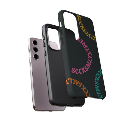 Y2K Wavy Script Tough Case for Samsung
