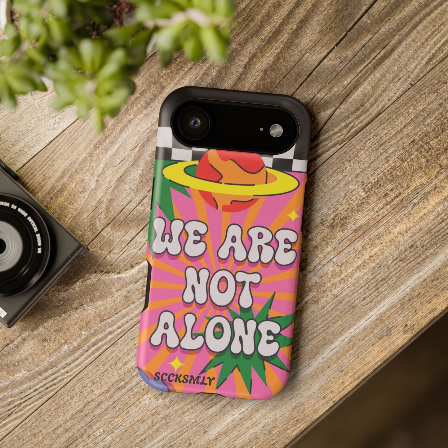 WE ARE NOT ALONE Tough Phone Case for Apple