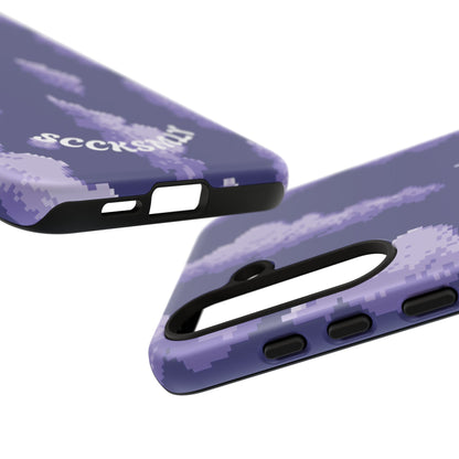 Lilac Pixel Cloud Tough Phone Case for Samsung