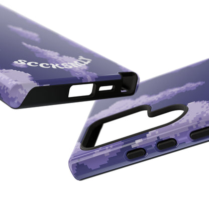 Lilac Pixel Cloud Tough Phone Case for Samsung