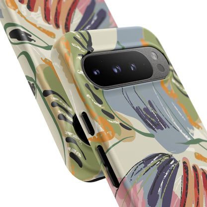 Botanical Strokes Palette Tough Phone Case for Google Pixel