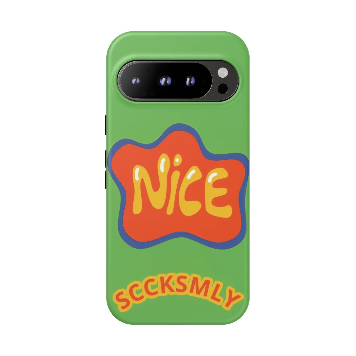 Green "NICE" Tough Phone Case for Google Pixel