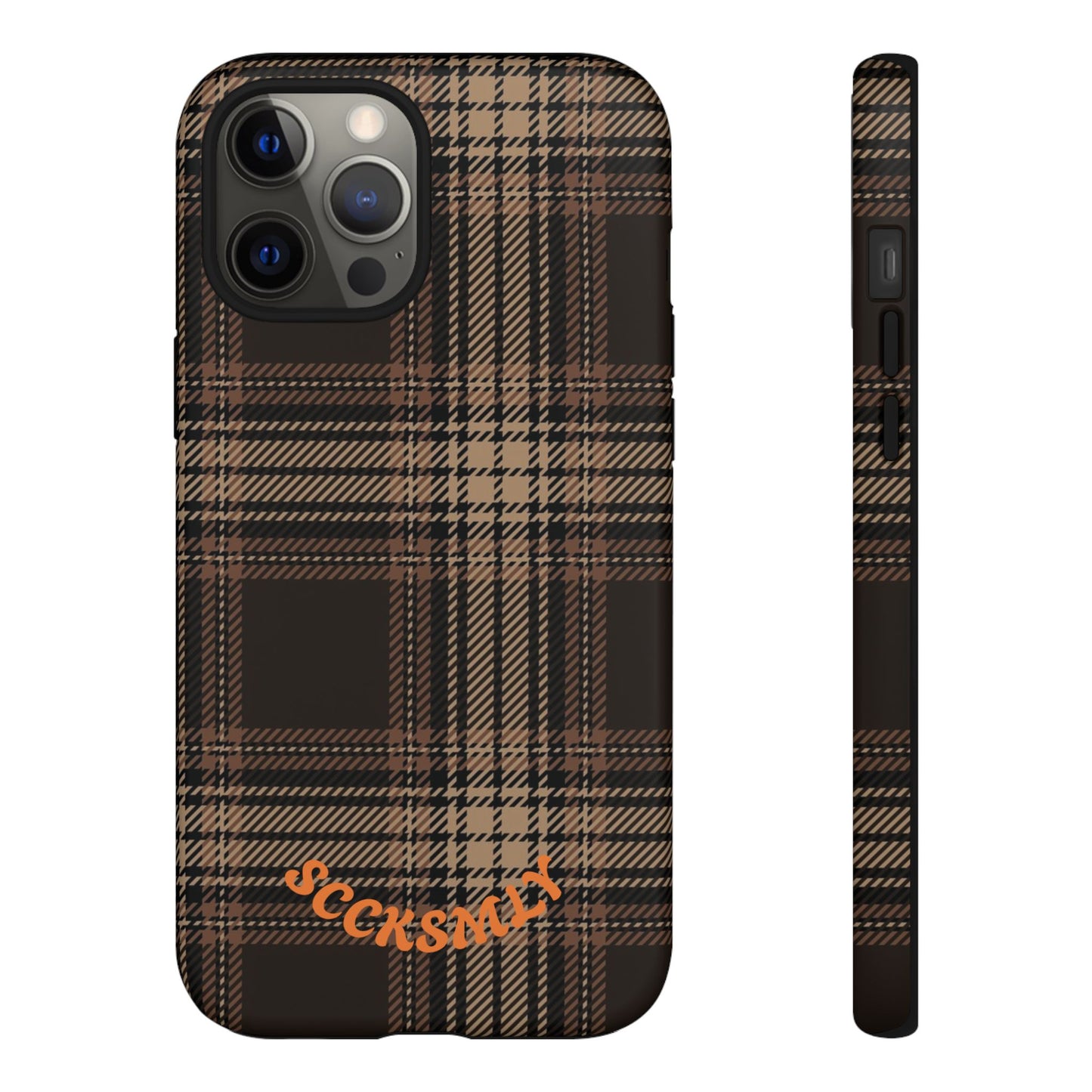 Brown Bread Plaid Tough Phone Case for Apple