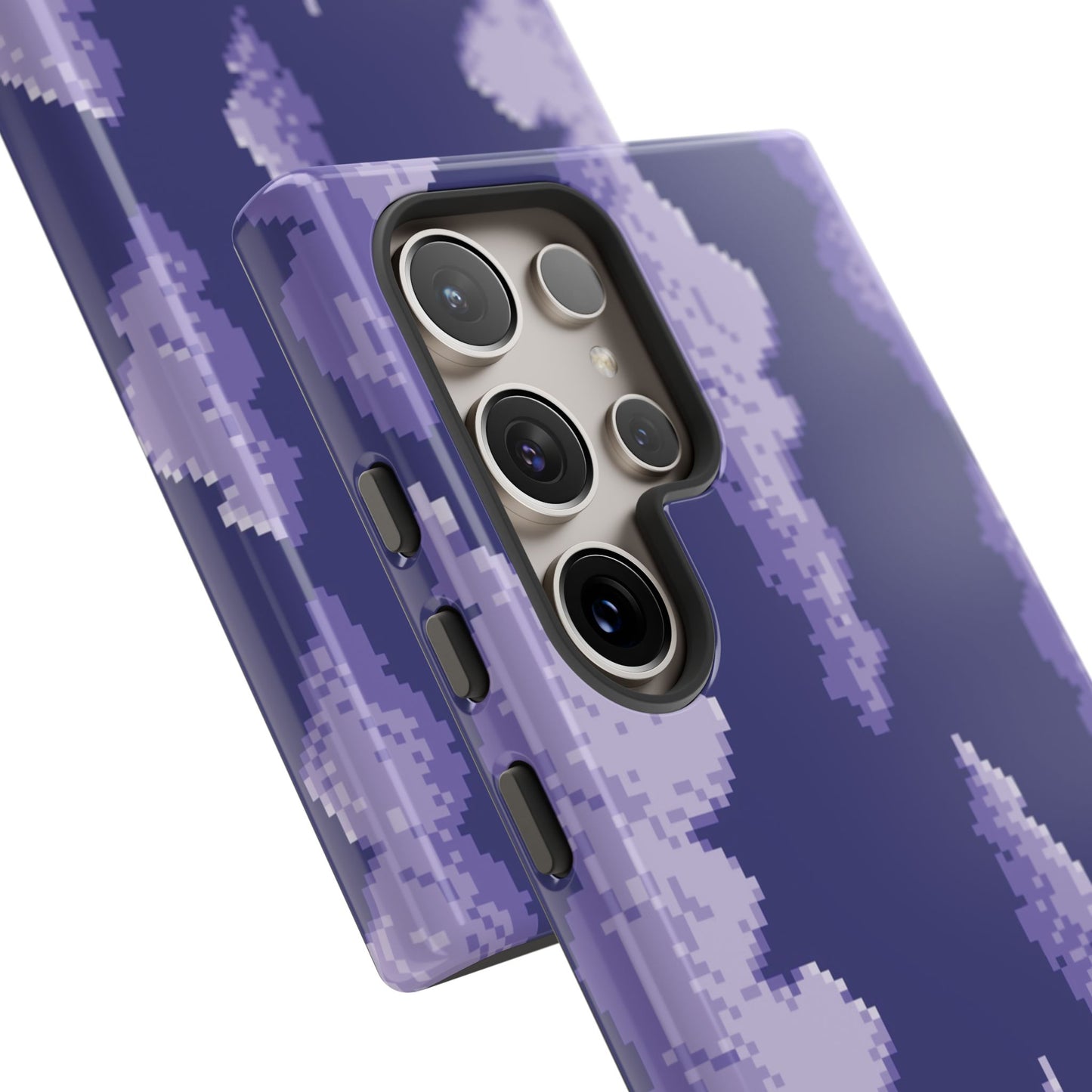 Lilac Pixel Cloud Tough Phone Case for Samsung