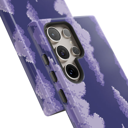 Lilac Pixel Cloud Tough Phone Case for Samsung