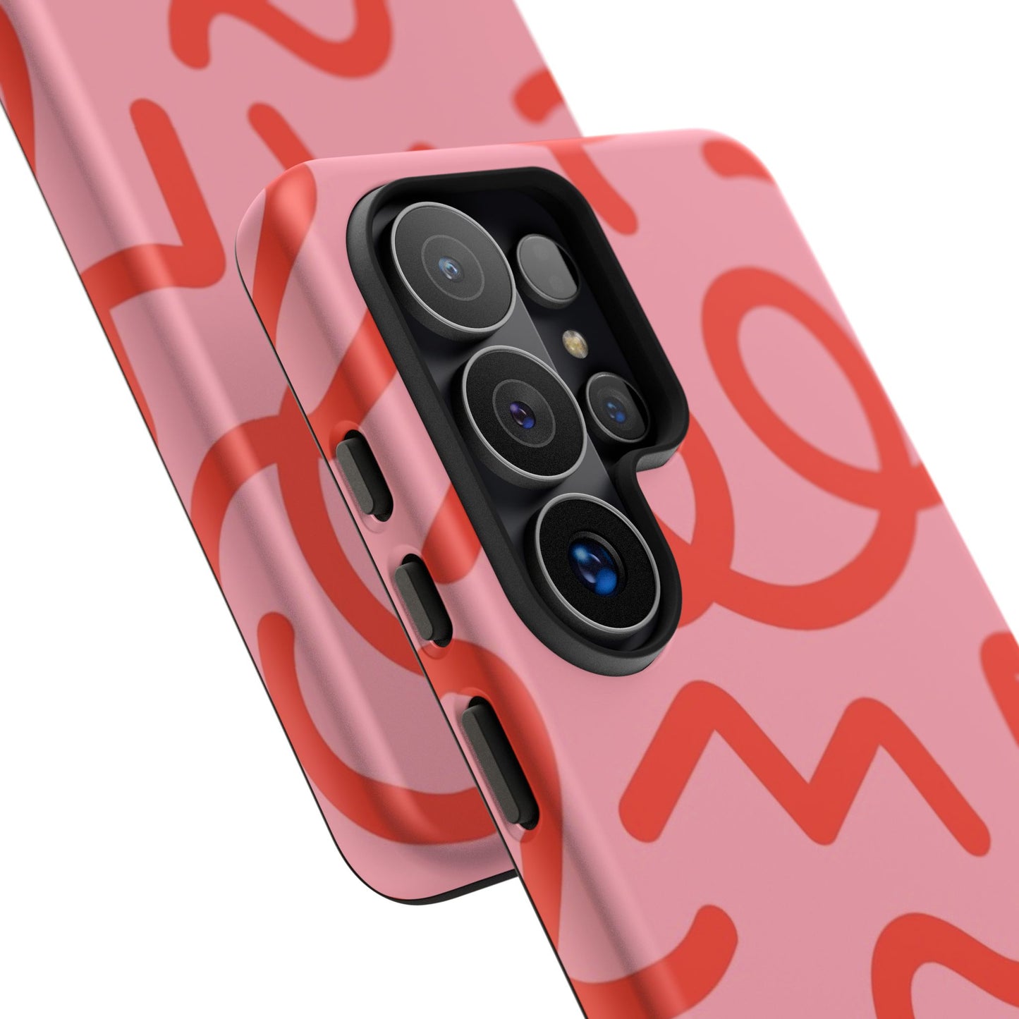 Red Candy Swirls Tough Phone Case for Samsung