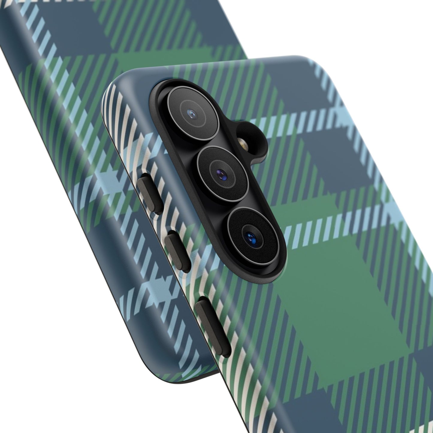 Earth and Sky Plaid Tough Phone Case for Samsung
