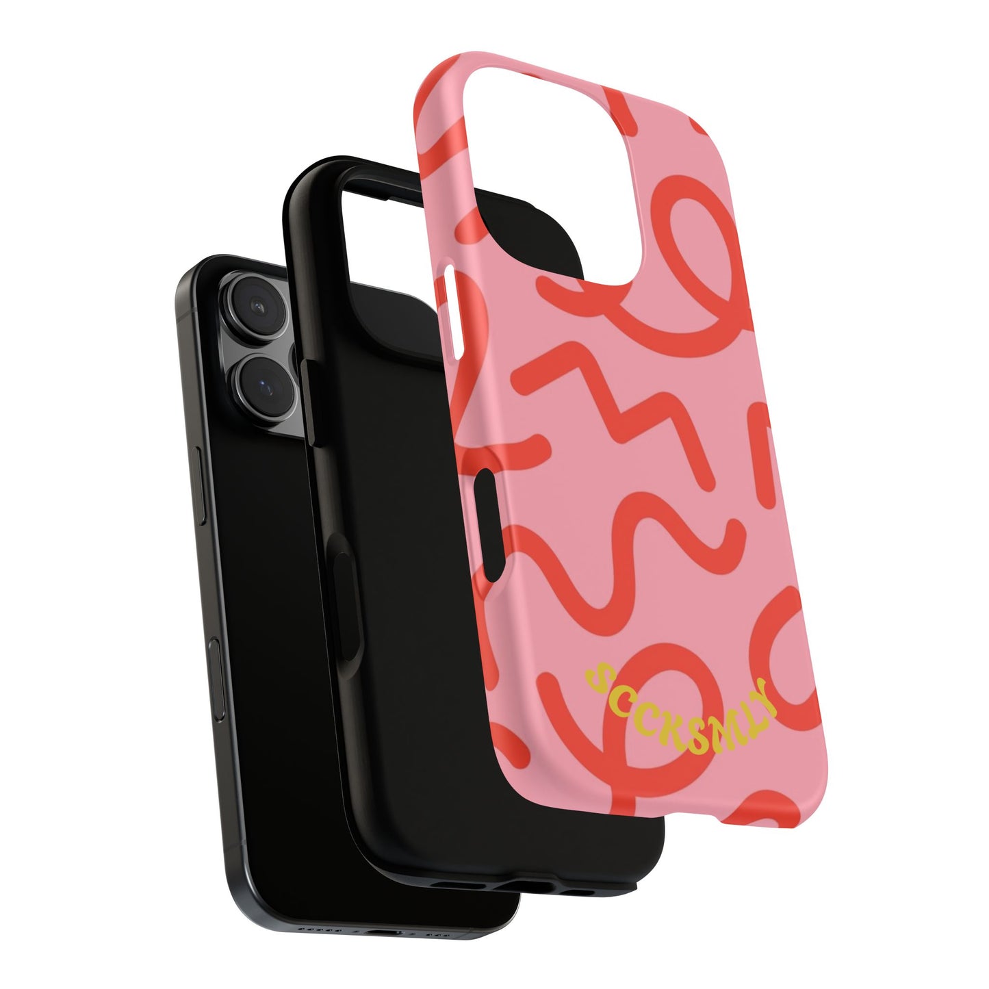Red Candy Swirls Tough Case for Apple