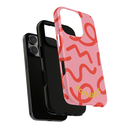 Red Candy Swirls Tough Case for Apple