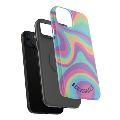 Pastel Swirl Phone Case for Apple